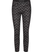 MAC Jeans Dream Ankle Kvinde Zig Zag Print Bukser Med Smalle Ben Str W...