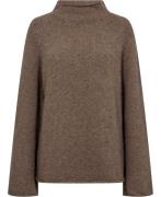 Filippa K Wool Yak Sweater Kvinde Driftwood Sweaters Str L - hos Magas...