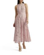 Ted Baker Ullaa Sleeveless Midi Dress With Co Kvinde Lt-pink Maxi Kjol...