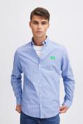 Casual Friday Cfanton LS BD Striped Shirt Mand Chambray Blue Langærmed...