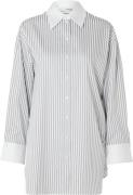 Selected Femme Slfmiloiconic LS Striped Shirt EX Kvinde Bright White/s...