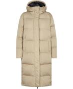 Superdry Studios Longline Duvet Coat Kvinde Shaker Beige Dunjakker Str...