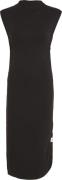 Calvin Klein Long Mock Neck Dress Kvinde Beh Maxi Kjoler Str L - Bomul...