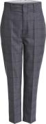 Oui Hose/pants Kvinde Grey Red Bukser Med Smalle Ben Casual Fit Str 40...