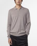 NN07 Sergio zip Polo 6605 Mand Mørkegrå Sweaters Str M - hos Magasin