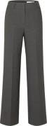 Selected Femme Slfrita MW Wide Pant DGM N Noos Kvinde Grå Bukser Med B...