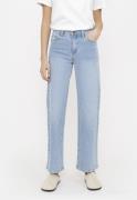 Soft Rebels Srwilla Midwaist Wide Jeans Kvinde Light Blue Wash Straigh...