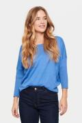 Saint Tropez A2561, Milasz Rneck Pullover Kvinde Dutch Blue Melange Sw...