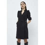 Minus Melvia Dress Kvinde Black Midi Kjoler Str 40 - hos Magasin