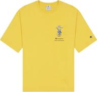 Champion Graphic Crewneck Tshirt Mand Amber Yellow Kortærmede T-shirts...