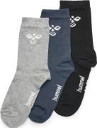 Hummel Sutton 3pack Sock Str 24-27 - Black/grey Melange/blue Nights St...