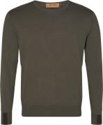 Mos Mosh Gallery Adam Supima Oneck Knit Mand Dk Army Green Sweaters St...