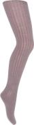 mpKids Wool rib Tights Str 10 år / 140 cm - Dark Purple Dove Strømpebu...