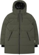 Woodbird Wbjoseph Tech Long Jacket Mand Army Vinterjakker Str L - Poly...