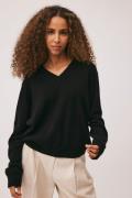 Magasin Mabel 10 100% Cashmere Kvinde Black Sweaters Str L Cashmere