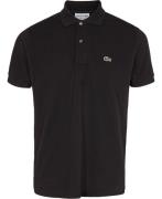 Lacoste Short Sleeved Ribbed Collar Shirt Mand Sort Kortærmede Poloer ...