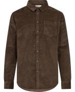 Magasin Corduroy 1 Shirt Organic Gots Mand Major Brown Langærmede Skjo...