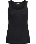 Magasin Celia 2 100% RWS Merino Wool Kvinde Black Tanktoppe Str L Meri...