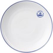 Royal Copenhagen Blueline Coupe Tallerken 19 cm Hvid Str 19 cm - Froko...