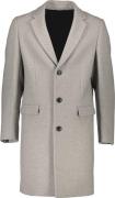 Lindbergh Recycled Wool Coat Mand Grå Frakker Str L - Uld hos Magasin