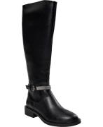 Steve Madden Riggs Boot Kvinde Black Langskaftede Støvler Str 40 - hos...