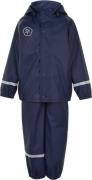 Color Kids Rain Set Solid PU Str 128 - Dress Blues Regntøj hos Magasin