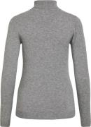 Object Objthess L/S Rollneck Knit Pullover Kvinde Medium Grey Melange ...