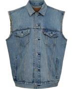 Levi's Relaxed Trucker Vest Kentucky Mand Med Indigo - Worn In Veste R...