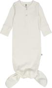 Müsli by Green Cotton Rib l/s Knot Gown Str 44 - Balsam Cream Heldragt...