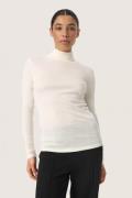 Soaked in Luxury Slfauna Rollneck Kvinde Whisper White Rullekraver Sli...