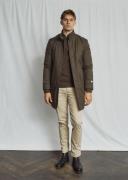 Bruun & Stengade BS Bedford Slim Fit Coat Mand Army Frakker Str L - ho...