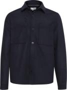 !Solid Sdtam Mand Insignia Blue Melange Overshirts Casual Fit Str L - ...