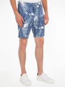 Tommy Hilfiger Harlem Linen Floral Print Mand Ultra Blue Casual Shorts...