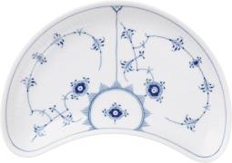 Royal Copenhagen Blue Fl Pl Dish Half Moon Shaped 22cm Hvid Str 22 cm ...