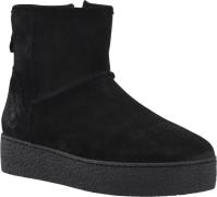 Cashott Cascamilla Boot W. Inside Zip Warm Lining Oil Suede Kvinde Bla...