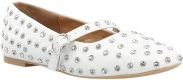 Bianco Fall Simili Mary Jane #P Kvinde White Ballerinaer Str 36 - hos ...