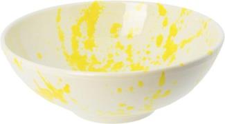 Familianna Splash Wide Bowl Classic Yellow Splash Str D: 19 cm H: 6,5 ...