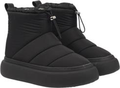 Lovelies Nimis Nylon Boots W/shearling Kvinde Black Vinterstøvler Str ...