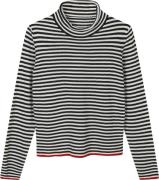 Mads Nørgaard - Copenhagen One Stripe Elsa Knit Kvinde Sort Sweaters S...