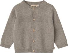 Wheat Strik Cardigan Sofus Str 2 år / 92 cm - Warm Grey Melange Toppe ...