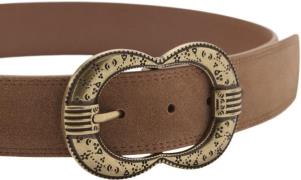 MANGO Buckle Leather Belt L - Bælter Læder hos Magasin