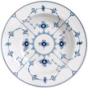 Royal Copenhagen Musselmalet DYB Tallerken, 17 CM Hvid Str 17 cm - Dyb...