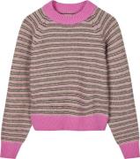 Mads Nørgaard - Copenhagen Stripey Martha Sweater Kvinde Lyserød Og Sa...