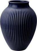 Knabstrup Keramik Knabstrup Vase H 20 cm Dark Blue 0008 - Vaser hos Ma...