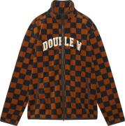 Wood Wood Wwjay IVY zip Fleece Mand Eternal Blue/golden Brown Aop Flee...