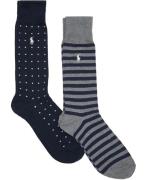 Polo Ralph Lauren Dot ipe Sock 2pack One size - Ankelømper hos Magasin