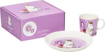 Moomin Arabia Mumi Klassisk sæt Snorkfrøken Lilla Str 19 cm - Frokostt...