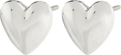 Pilgrim Sophia Recycled Heart Earrings Silverplated one size - Ørestik...