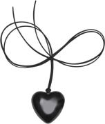 The Good Statement BIG Heart Necklace / Black OZ - Halskæder Med Vedhæ...