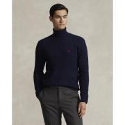 Polo Ralph Lauren 2/15 Wool/cash Rwslsl-plo Mand Blå Turtlenecks Str L...